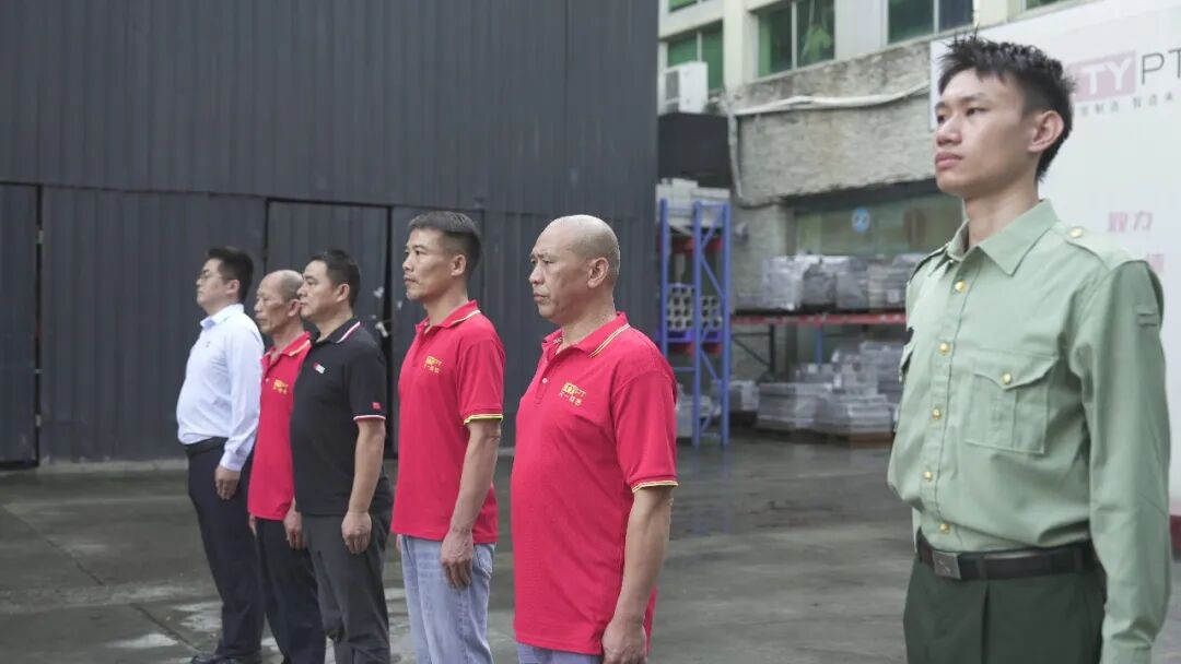 退伍老兵列队